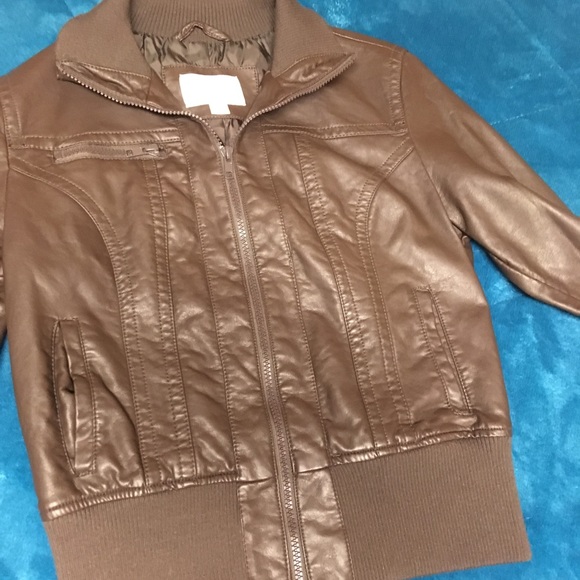 Mossimo brown bomber jacket - Picture 3 of 4